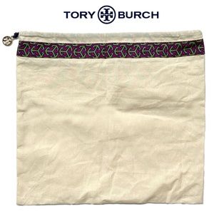Tory Burch Canvas Dust Bag Purple Pattern 14x15